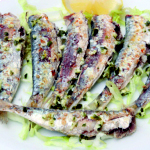 Plato de sardinas a la plancha