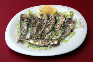 Plato de sardinas a la plancha