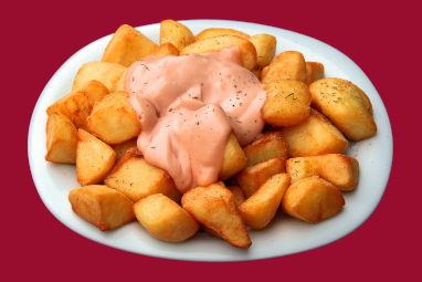 Tapa de patatas bravas